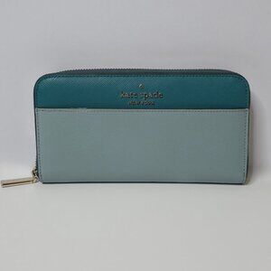 Kate Spade Color block Zip Around Wallet